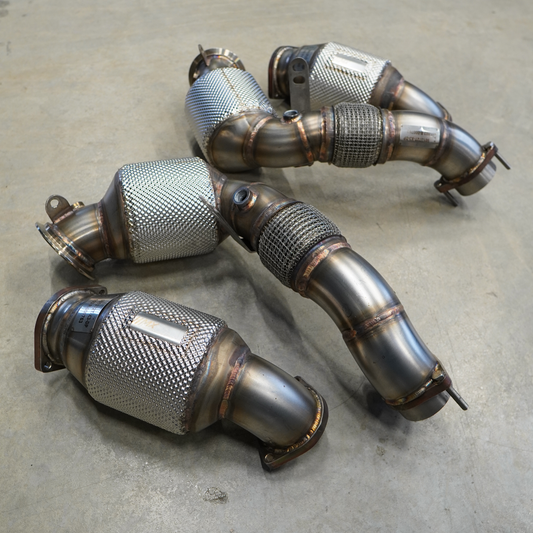MxM ECE Downpipes mit Sport-Kat BMW M5/M8/X5M/X6M & Competition (F90/F92/F96) S63B44