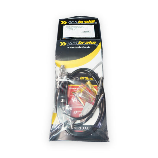 ProBrake Stahlflex-Bremsleitungen für BMW M3 F80 Competition in der Originalverpackung mit ABE-Etikett
