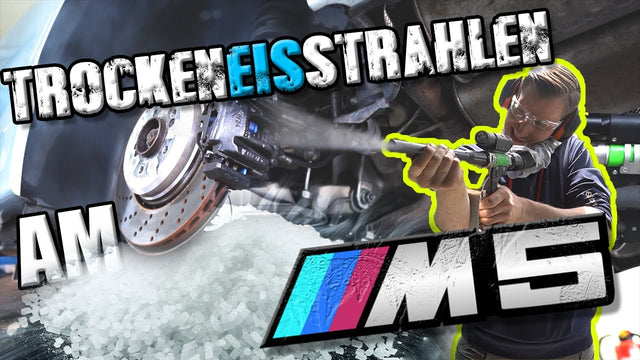 Trockeneisstrahlen am Unterboden eines BMW E60 M5 aus Japan – Video von MX Motorsports