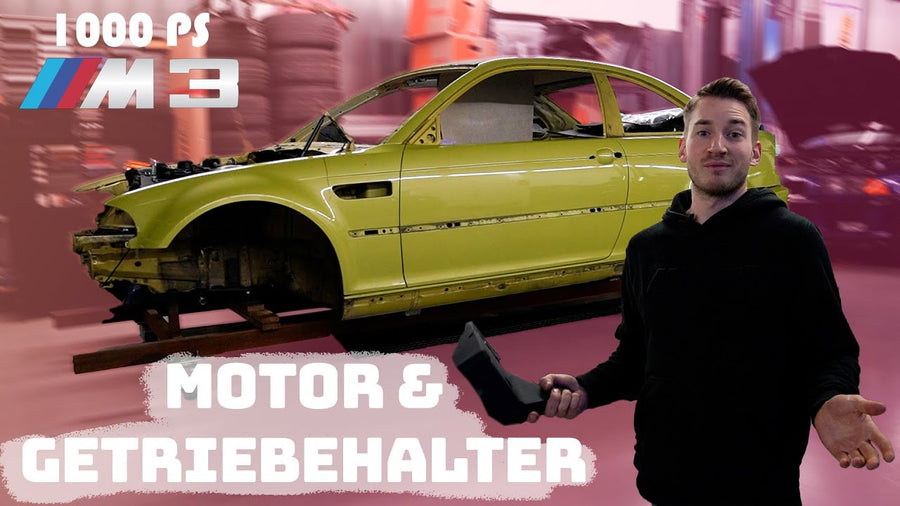 S55-Motor im Motorraum eines BMW E46 M3 beim 1000-PS-Projekt – Video von MX Motorsports