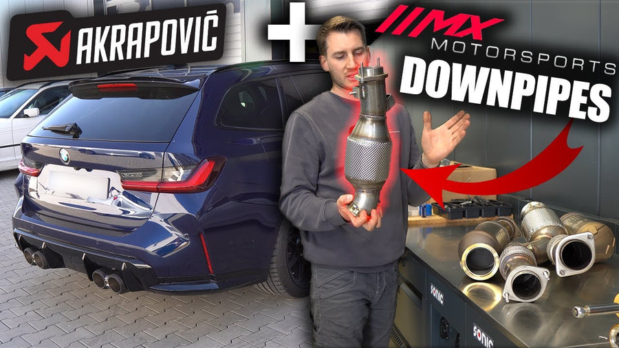 BMW M3 Touring G81 in Tansanitblau beim Downpipe-Umbau – Video von MX Motorsports