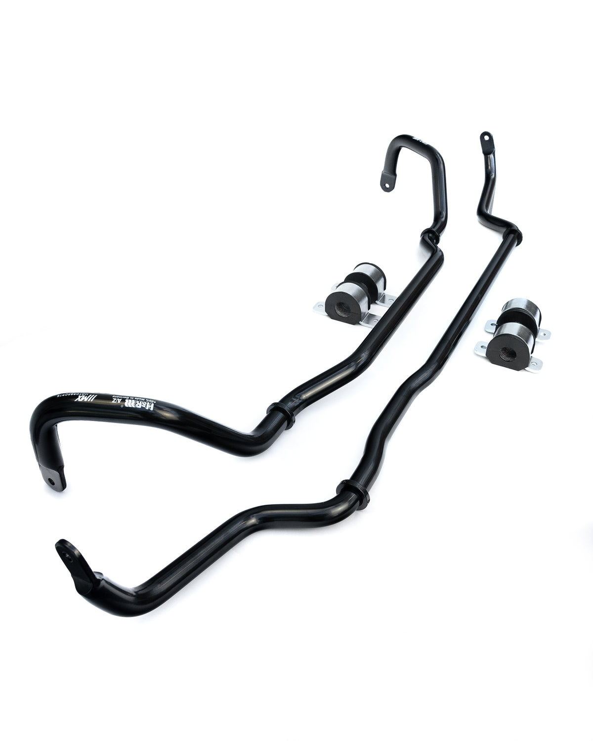 Zwei Stabilisatoren des MxM × H&R Kits mit Gummilagern