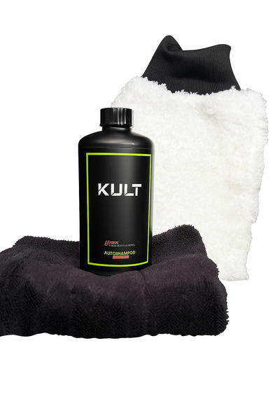 MxM Handwäsche-Set mit Autoshampoo, Waschhandschuh und Trockentuch