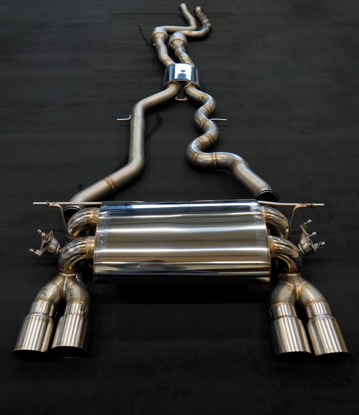 MxM Equal-Length-Abgasanlage ab Turbolader für BMW M3 F80 und M4 F82/F83 mit S55-Motor