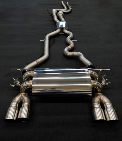 MxM Equal-Length-Abgasanlage ab Turbolader für BMW M3 F80 und M4 F82/F83 mit S55-Motor