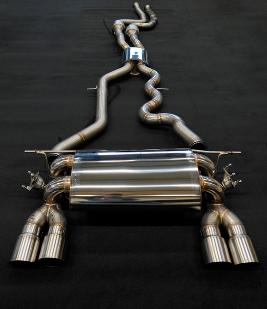 MxM Equal-Length-Abgasanlage ab Turbolader für BMW M3 F80 und M4 F82/F83 mit S55-Motor