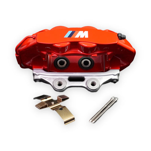 Original BMW M Bremssattel hinten in Rot für BMW M3 G80/G81 und M4 G82/G83 mit Haltefeder und Stiften