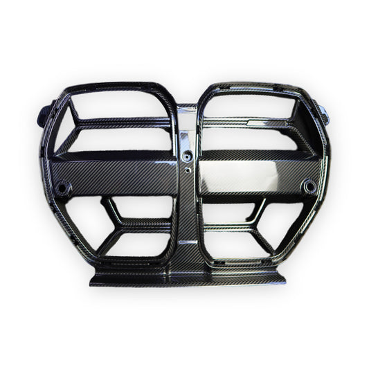 Carbon-Niere in CSL-Optik für BMW M3 G80/G81 und M4 G82/G83, Frontansicht
