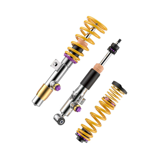 Vorderes Federbein sowie Dämpfer und Feder hinten des KW V4 für BMW M3 G80 und M4 G82