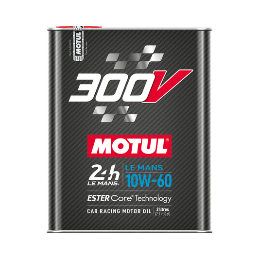 Motul 300V Le Mans 10W-60 Rennsport-Motoröl, 2-Liter-Dose – Vorderansicht