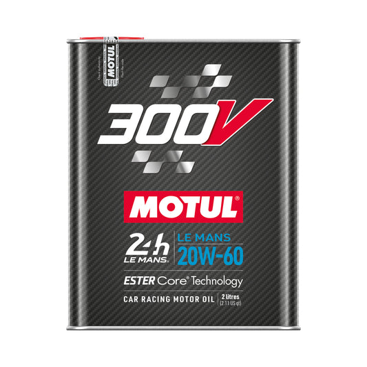 Motul 300V Le Mans 20W-60 Rennsport-Motoröl, 2-Liter-Dose – Vorderansicht